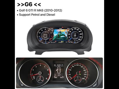 LCD Dashboard Panel Virtual Instrument Cluster Cockpit Digital Speedometer Retrofit Screen for Volkswagen VW Golf Passat Tiguan CC Scirocco