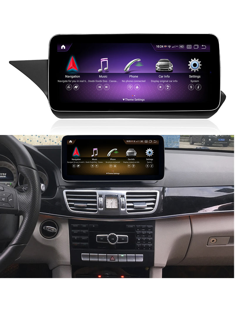 10.25"/12.3" Android 13 Qualcomm Car Multimedia Player GPS Radio for Mercedes Benz E Class W212 2010-2016